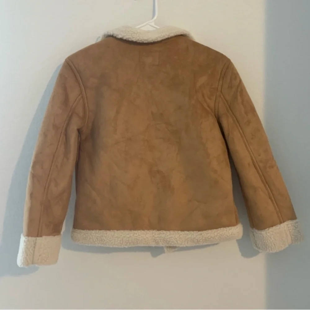 Old Navy Girls Tan Sherpa Coat